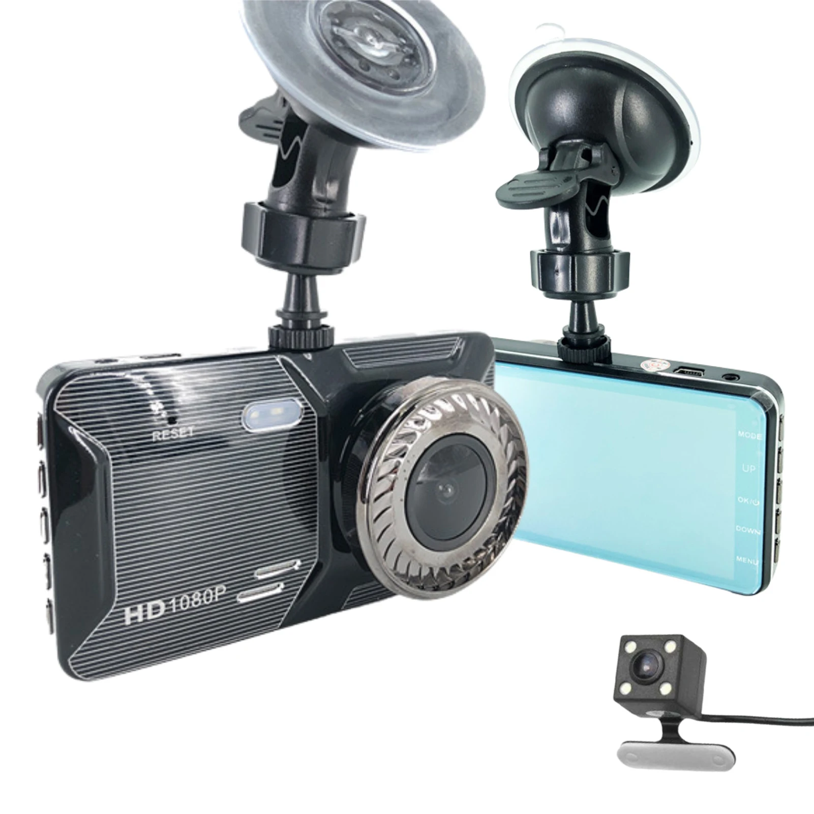 4 Inch Driving Recorder 3 Million Pixel High-Definition Screen 1080P Dual Recording Car Dash Cam Wide Angle Driving Recorder
4 Inch Driving Recorder 3 Million Pixel High-Definition Screen 1080P Dual Recording Car Dash Cam Wide Angle Driving Recorder