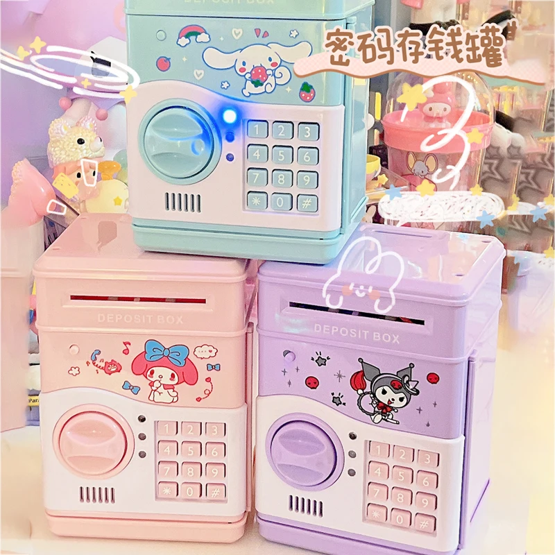 Милый кавайный Sanrioed Kuromi My Melody Cinnamoroll детская игрушка Копилка наличные деньги проверка с музыкой Взрослый Детский подарок
Милый кавайный Sanrioed Kuromi My Melody Cinnamoroll детская игрушка Копилка наличные деньги проверка с музыкой Взрослый Детский подарок