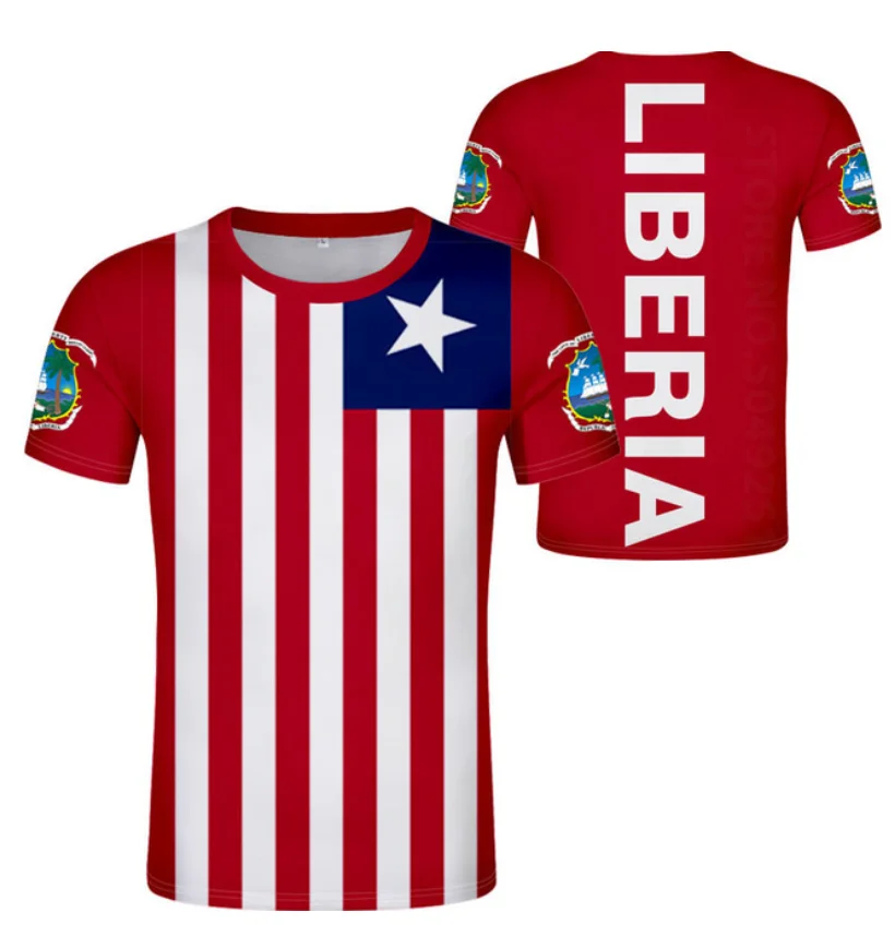 LIBERIA t shirt diy Men women National Flag and National Emblem Harajuku Hip Hop t-shirt lr republic liberian T-shirt tops
LIBERIA t shirt diy Men women National Flag and National Emblem Harajuku Hip Hop t-shirt lr republic liberian T-shirt tops