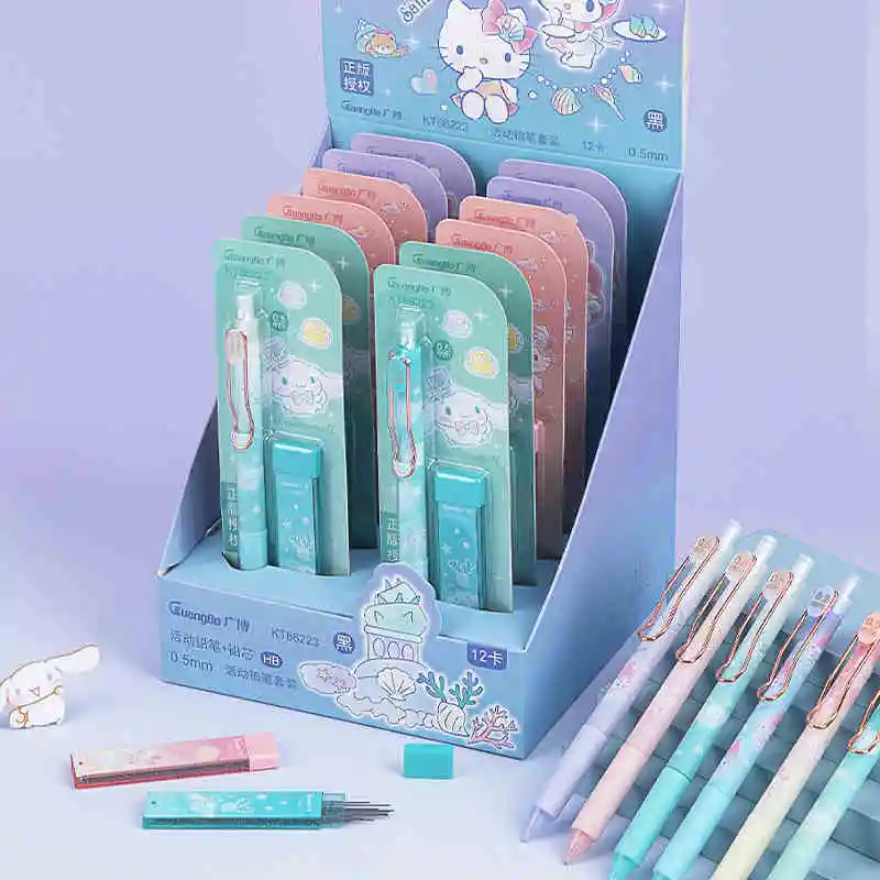 Sanrio Cinnamoroll My 0.5/0.7mm Automatic Pencil Refill Set for Primary and Secondary School Students Special Stationery HB Gift
Sanrio Cinnamoroll My 0.5/0.7mm Automatic Pencil Refill Set for Primary and Secondary School Students Special Stationery HB Gift