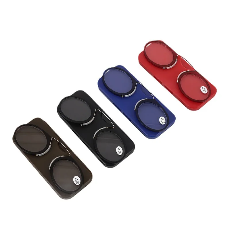Stick On Phone MINI Clip Nose Bridge Reading Glasses 1.0 to 3.5 Portable Presbyopic Glasses With Case
Stick On Phone MINI Clip Nose Bridge Reading Glasses 1.0 to 3.5 Portable Presbyopic Glasses With Case