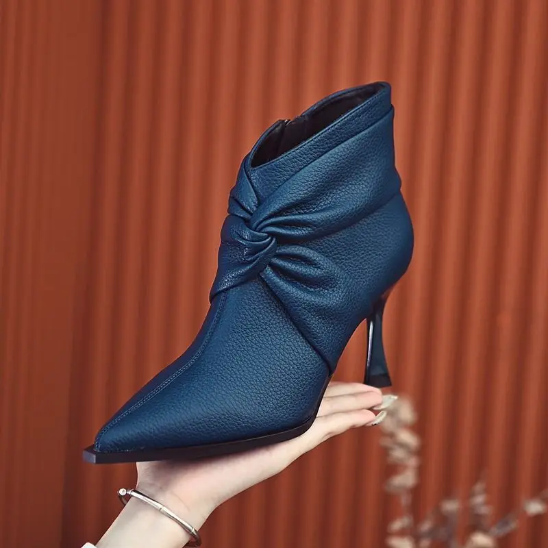 FHANCHU 2022 Microfiber Women Naked Boots,Fashion Autumn Shoes,Cross Bowtie,High Heels Ankle Botas,Pointed Toe,Black,Dropship
FHANCHU 2022 Microfiber Women Naked Boots,Fashion Autumn Shoes,Cross Bowtie,High Heels Ankle Botas,Pointed Toe,Black,Dropship