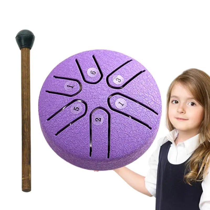 Steel Tongue Drum 3 Inch 6 Note Steel Mini Hand Drum Professional Hand Pan Drum Ethereal Drum With Drum Stick Music Instruments
Steel Tongue Drum 3 Inch 6 Note Steel Mini Hand Drum Professional Hand Pan Drum Ethereal Drum With Drum Stick Music Instruments