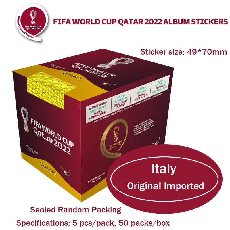 

Panini Fifa World Cup Qatar 2022 Album Stickers Qatar World Cup Official Football Star Collection Sticker Creative Fan Gifts