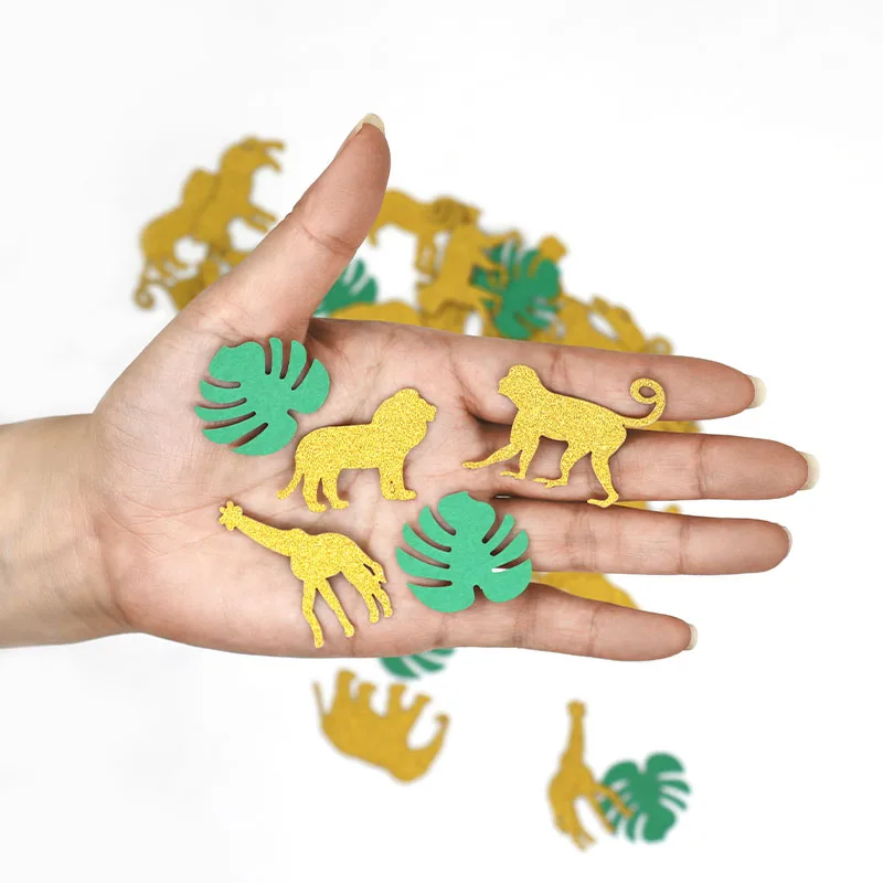 Safari Jungle Zoo Animal Gold Glitter Confetti Hawaiian Theme palm leaves Birthday Party Decoration Table Decor Photo Prop gift
Safari Jungle Zoo Animal Gold Glitter Confetti Hawaiian Theme palm leaves Birthday Party Decoration Table Decor Photo Prop gift