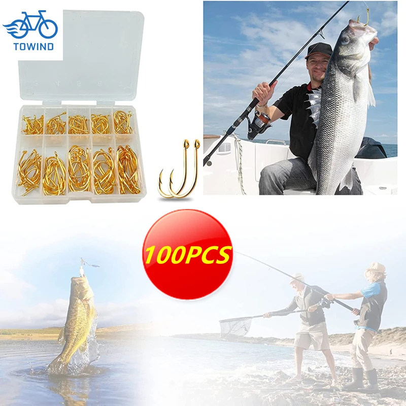 100PCS Fishing Hooks Set Carbon Steel Single Circle Fishing Hook Fly Fishing Jip Barbed Carp Hooks Sea Tackle Accessories 2022
100PCS Fishing Hooks Set Carbon Steel Single Circle Fishing Hook Fly Fishing Jip Barbed Carp Hooks Sea Tackle Accessories 2022