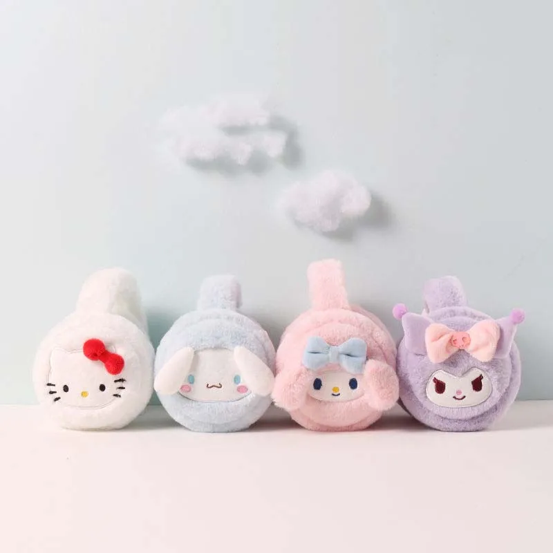 Sanrio Mymelody Cinnamoroll Mymelody Hellokitty наушники зимой милые и милые теплые уши Мультяшные плюшевые наушники
Sanrio Mymelody Cinnamoroll Mymelody Hellokitty наушники зимой милые и милые теплые уши Мультяшные плюшевые наушники