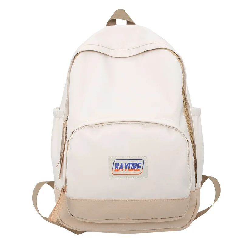 Teenagers Couple Large Capacity School Bags Nylon Casual Anti-Theft Backpack Travel Simple Contrast Color Rucksack 
Teenagers Couple Large Capacity School Bags Nylon Casual Anti-Theft Backpack Travel Simple Contrast Color Rucksack