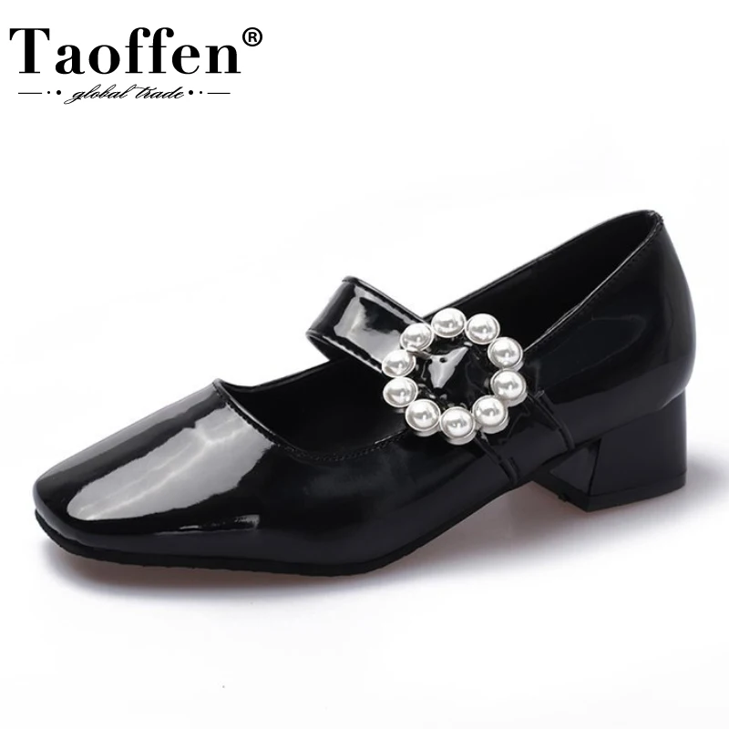 Taoffen Women Pumps High Heel Shoes Square Toe Pearl Decoration Buckle Spring Pump 2022 Spring Daily Female Footwear Size 35-39
Taoffen Women Pumps High Heel Shoes Square Toe Pearl Decoration Buckle Spring Pump 2022 Spring Daily Female Footwear Size 35-39