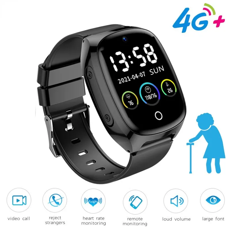 4G Elderly Smart Watch SOS Positioning Tracker Remote Monitoring GPS WIFI LBS Video Call Body Temperature Detection Pedometer
4G Elderly Smart Watch SOS Positioning Tracker Remote Monitoring GPS WIFI LBS Video Call Body Temperature Detection Pedometer