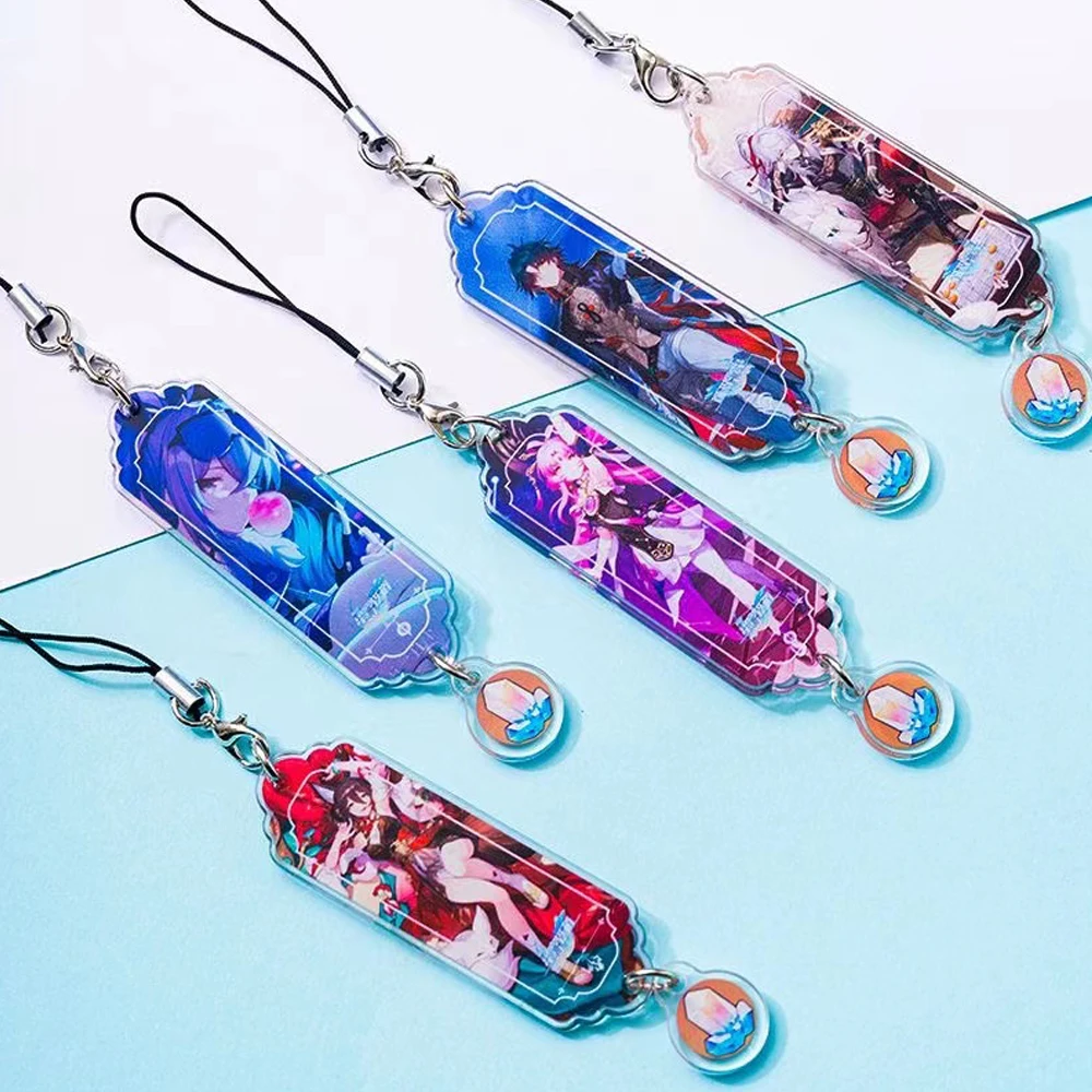 Honkai Star Rail Cellur Chain Acrylic Keychain Himeko Dan Heng Welt Gepard Blade Jingyuan Cute Keyring Fans Collection Props
Honkai Star Rail Cellur Chain Acrylic Keychain Himeko Dan Heng Welt Gepard Blade Jingyuan Cute Keyring Fans Collection Props