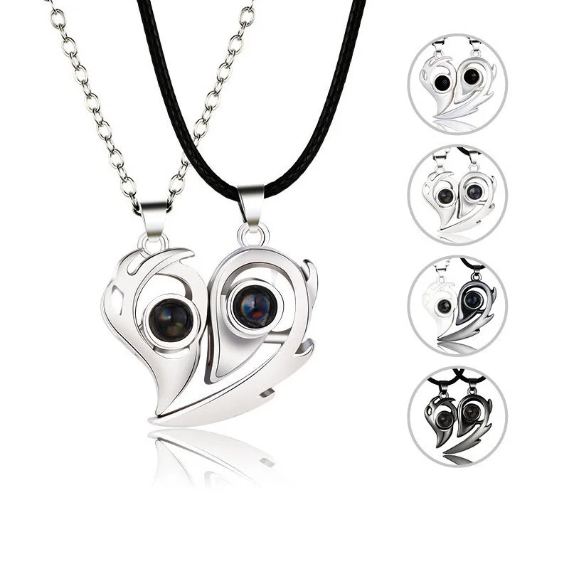 New in Magnets Attract 100 Languages I Love You Projection Necklace for Women Love Couple Pendant Pair Necklaces Jewellery Gift
New in Magnets Attract 100 Languages I Love You Projection Necklace for Women Love Couple Pendant Pair Necklaces Jewellery Gift