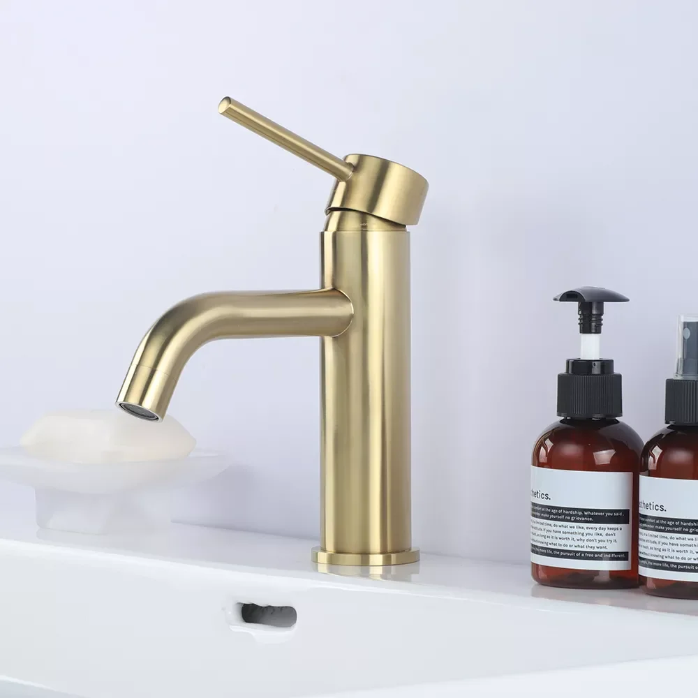 Brass GOLD Deck Mounted Single Hole Single Handle Hot Cold Bathroom Mixer Sink Tap Basin Faucet Vanity Water Tapware 
Brass GOLD Deck Mounted Single Hole Single Handle Hot Cold Bathroom Mixer Sink Tap Basin Faucet Vanity Water Tapware