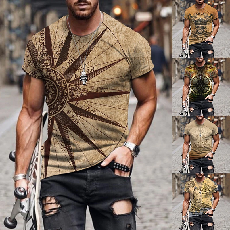 Summer 2022 New Men's T-Shirt Medieval Map Pattern 3D Printed Street Vintage Style Tops 6XL
Summer 2022 New Men's T-Shirt Medieval Map Pattern 3D Printed Street Vintage Style Tops 6XL