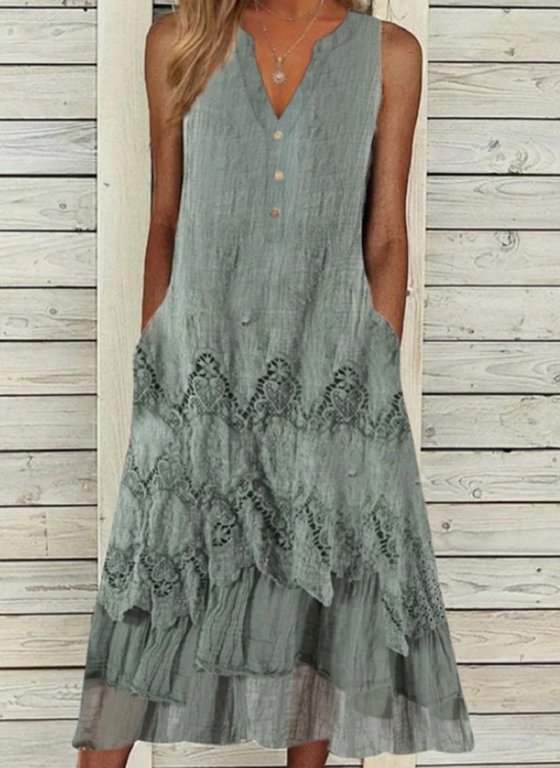 Women's Suspender Dress Summer Women Casual Long Dress Plus Size Sleeveless V Neck Elegant Dresses for Women Clothing Dresses
Women's Suspender Dress Summer Women Casual Long Dress Plus Size Sleeveless V Neck Elegant Dresses for Women Clothing Dresses