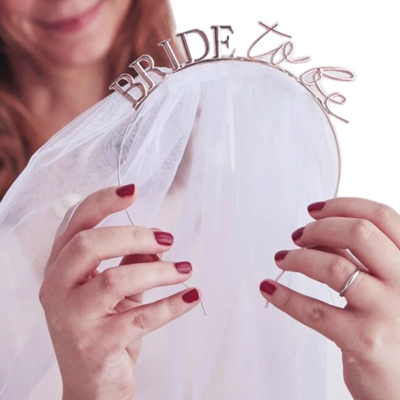 Wedding Headband for Bride with Veil Bridal Shower Headpiece Bachelorette Party Hairhoop Beach Pool Party Headdresses
Wedding Headband for Bride with Veil Bridal Shower Headpiece Bachelorette Party Hairhoop Beach Pool Party Headdresses