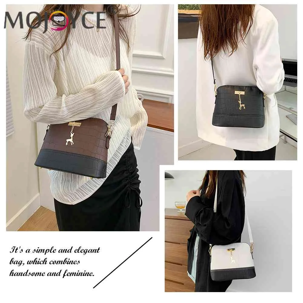 Fashion Casual Women Crossbody Bag Alligator Pattern Leather Shoulder Bag Hit Color Phone Purse Handbag Deer Decor for Travel
Fashion Casual Women Crossbody Bag Alligator Pattern Leather Shoulder Bag Hit Color Phone Purse Handbag Deer Decor for Travel