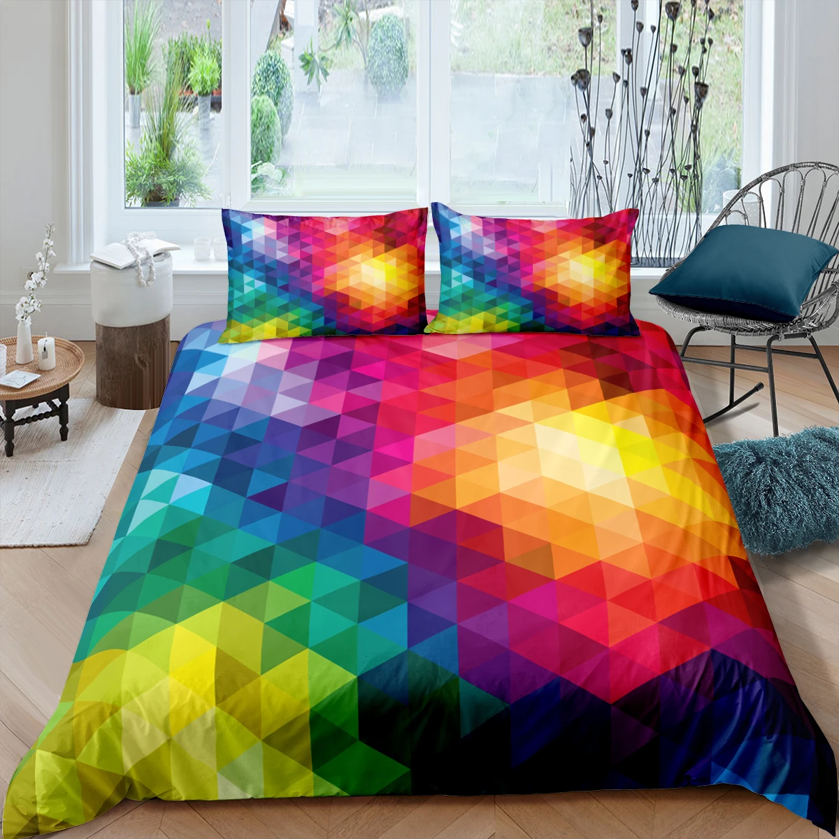 Home Living Luxury 3D Color Lattice Bedding Set Stripe Duvet Cover Pillowcase Queen and King EU/US/AU/UK Size Comforter Bedding
Home Living Luxury 3D Color Lattice Bedding Set Stripe Duvet Cover Pillowcase Queen and King EU/US/AU/UK Size Comforter Bedding