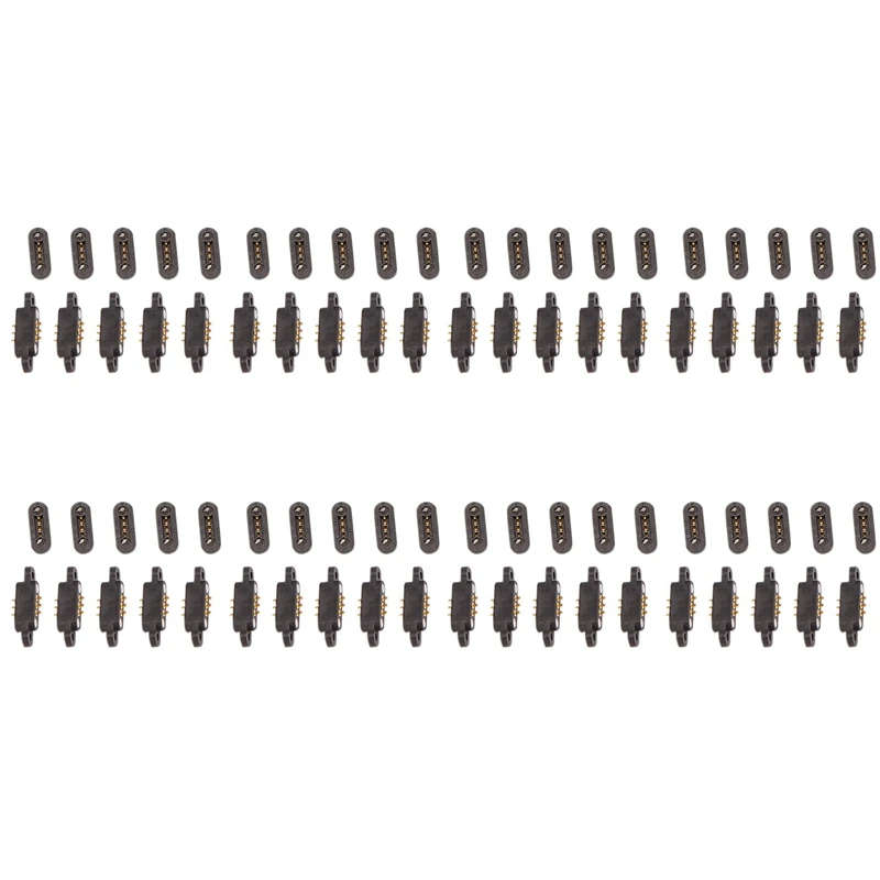 50 Pairs Spring Loaded Magnetic Pogo Pin Connector 3 Positions Magnets Pitch 2.3MM Through Holes Male Female Probe
50 Pairs Spring Loaded Magnetic Pogo Pin Connector 3 Positions Magnets Pitch 2.3MM Through Holes Male Female Probe