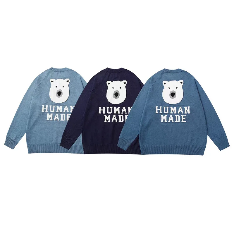 Polar Bear HUMAN MADE Sweaters Men and women 1:1Best-Quality Knit sweaters Long sleeve HUMAN MADE pullovers
Polar Bear HUMAN MADE Sweaters Men and women 1:1Best-Quality Knit sweaters Long sleeve HUMAN MADE pullovers
