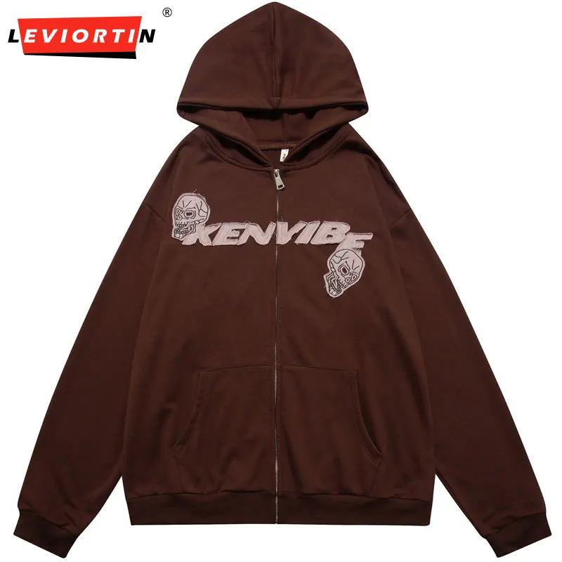 Hip Hop Cardigan Hoodie Sweatshirt Y2K Grunge Streetwear 2022 Hip Hop Retro Skull Skeleton Patch Casual Harajuku Hooded Jacket
Hip Hop Cardigan Hoodie Sweatshirt Y2K Grunge Streetwear 2022 Hip Hop Retro Skull Skeleton Patch Casual Harajuku Hooded Jacket