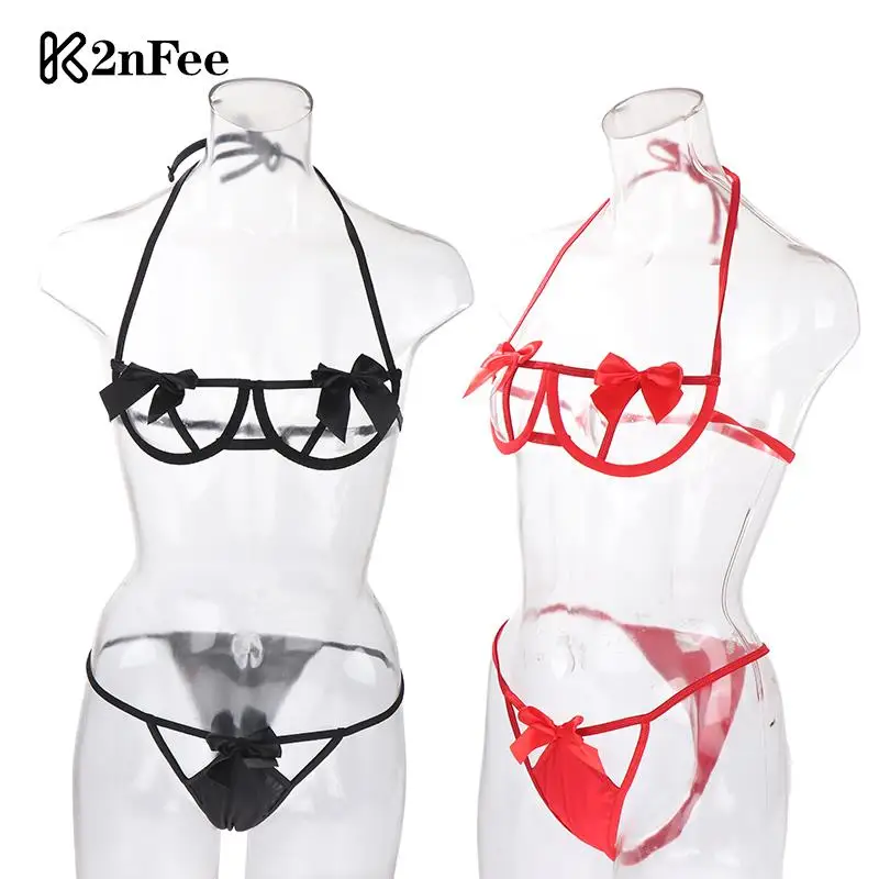 1Set Women Bow Decor Cut Out Underwire Lingerie Sets Two Piece Costumes Underwea Women Sexy Clubwear
1Set Women Bow Decor Cut Out Underwire Lingerie Sets Two Piece Costumes Underwea Women Sexy Clubwear