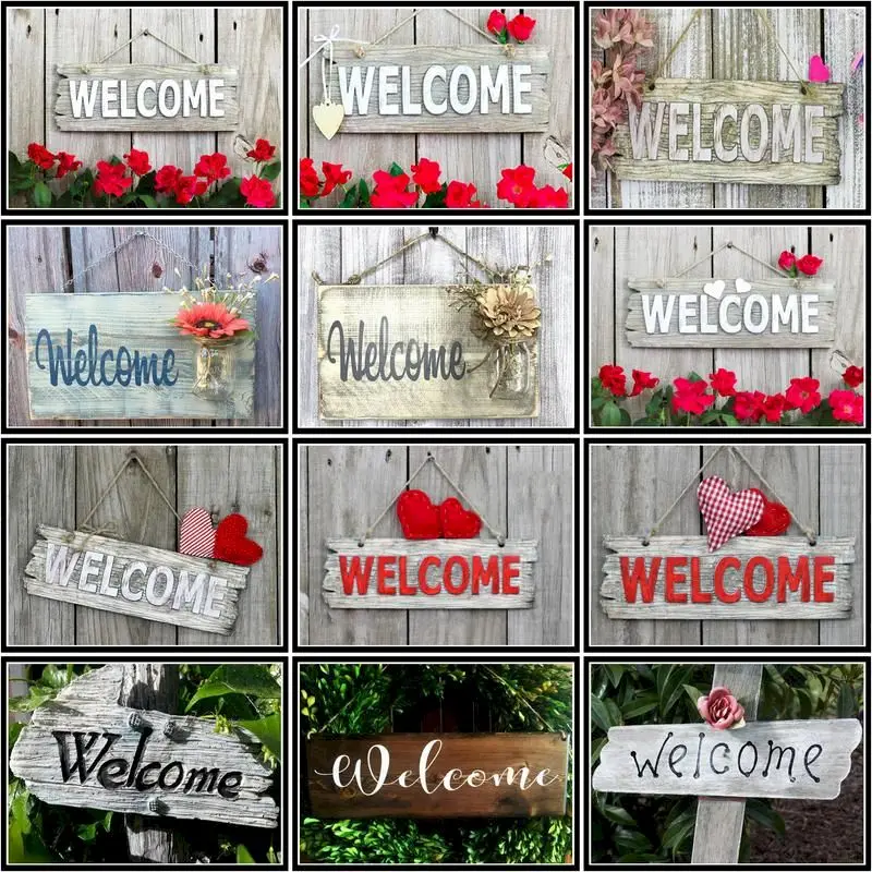 CHENISTORY Painting By Number Welcome Text Landscape Diy Pictures By Numbers Kits Drawing On Canvas HandPainted Home Decor
CHENISTORY Painting By Number Welcome Text Landscape Diy Pictures By Numbers Kits Drawing On Canvas HandPainted Home Decor