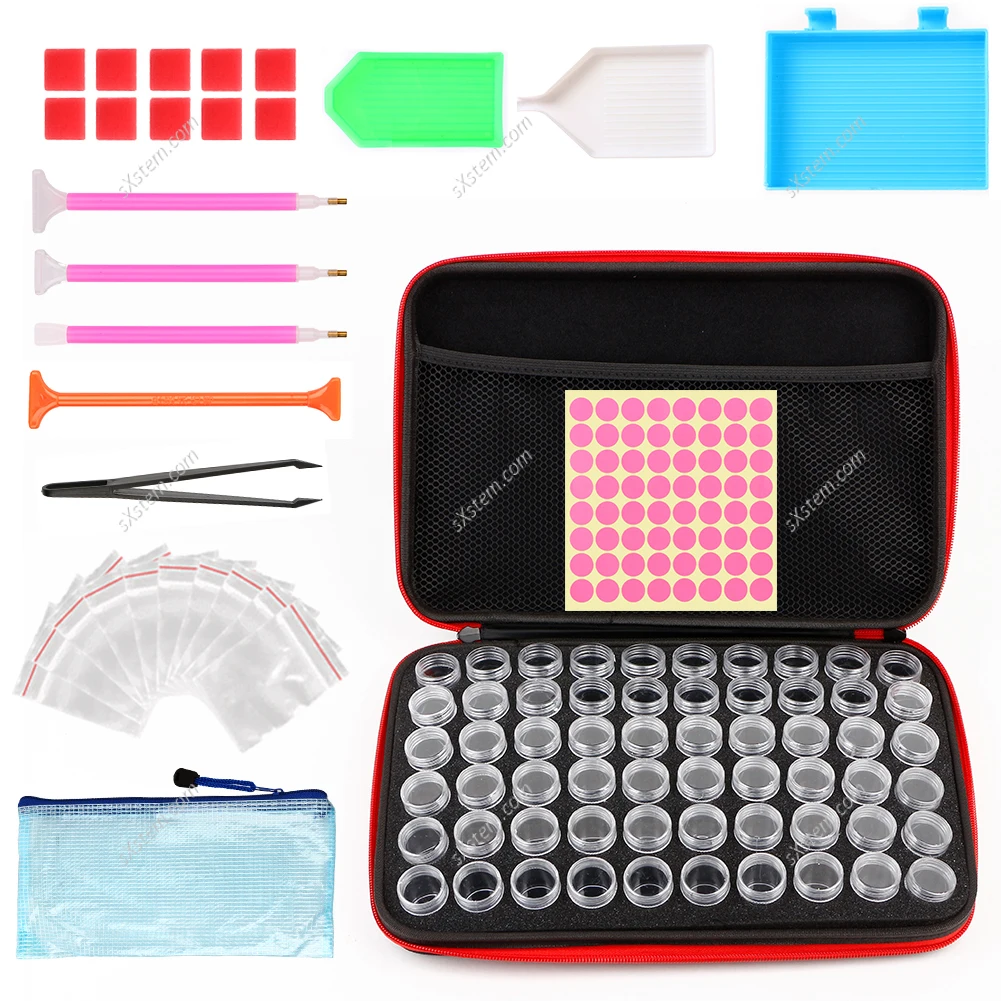 New 5D Diamond Painting 60pcs Sub-bottle Storage Box Kits Diamond Embroidery Accessories Tools Bead Jewelry Display Box
New 5D Diamond Painting 60pcs Sub-bottle Storage Box Kits Diamond Embroidery Accessories Tools Bead Jewelry Display Box