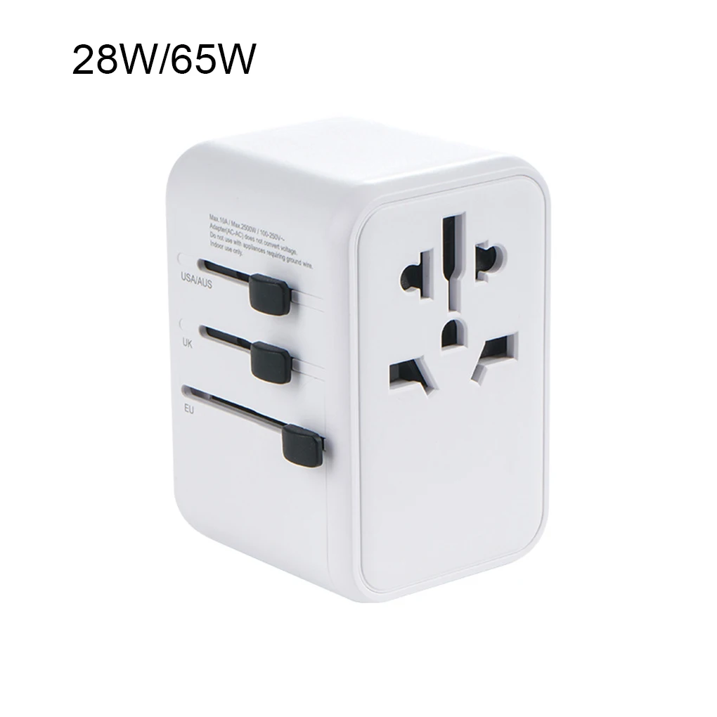 Universal Travel Adapter With Fast Charging Capability Portable And Safety ABS Wall Recharger For Fast Recharger 28W white
Universal Travel Adapter With Fast Charging Capability Portable And Safety ABS Wall Recharger For Fast Recharger 28W white