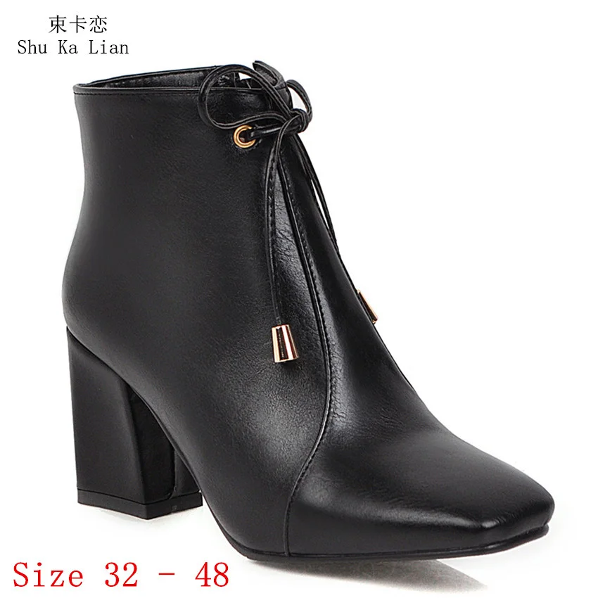 Spring Autumn Women Ankle Boots 7 CM Med High Heels Woman Short Boots High Heel Shoes Small Plus Size 32 - 48
Spring Autumn Women Ankle Boots 7 CM Med High Heels Woman Short Boots High Heel Shoes Small Plus Size 32 - 48