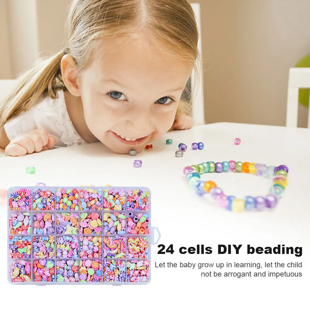 DIY Beaded Bracelet Handmade Necklace Jewelry Kit with Storage Box Bracelet Necklace Crafts 24 Grid for Children Birthday Gifts
DIY Beaded Bracelet Handmade Necklace Jewelry Kit with Storage Box Bracelet Necklace Crafts 24 Grid for Children Birthday Gifts