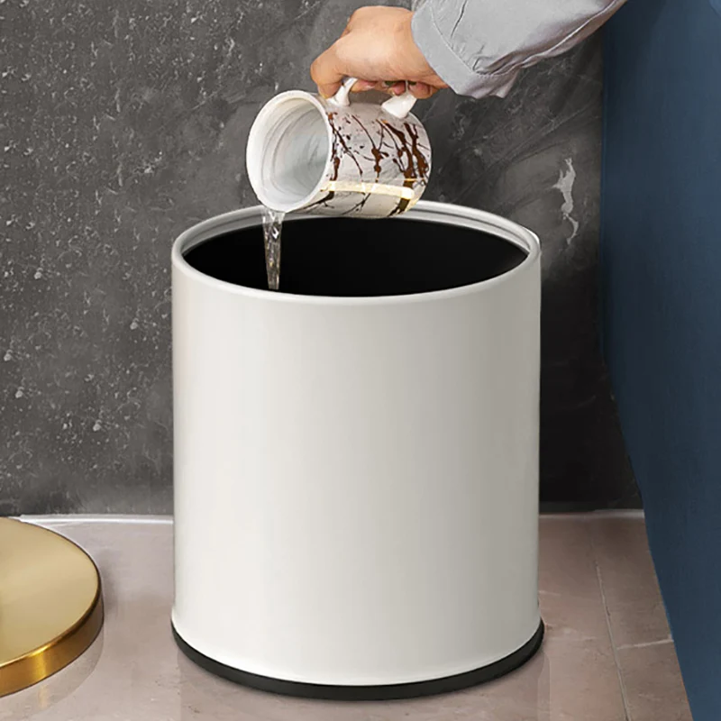 

Lid Kitchen Trash Can Organizer Holder Rubbish Garbage Rack Trash Can Door Dustbin Recycle Lixeira Banheiro Household Products