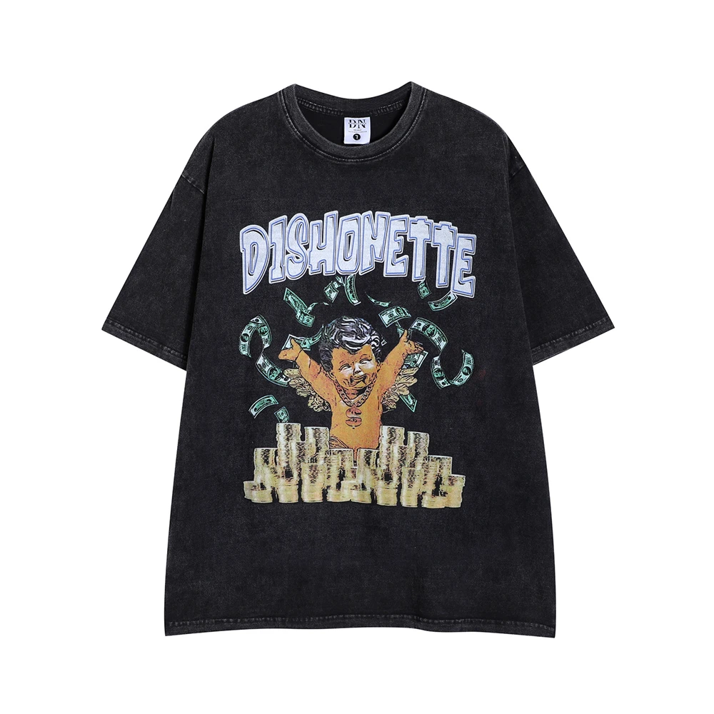 Men Washed Oversized T Shirt Angel Money Graphic Vintage T-Shirt Hip Hop Streetwear 2022 Summer Short Sleeve Casual Cotton Tops
Men Washed Oversized T Shirt Angel Money Graphic Vintage T-Shirt Hip Hop Streetwear 2022 Summer Short Sleeve Casual Cotton Tops