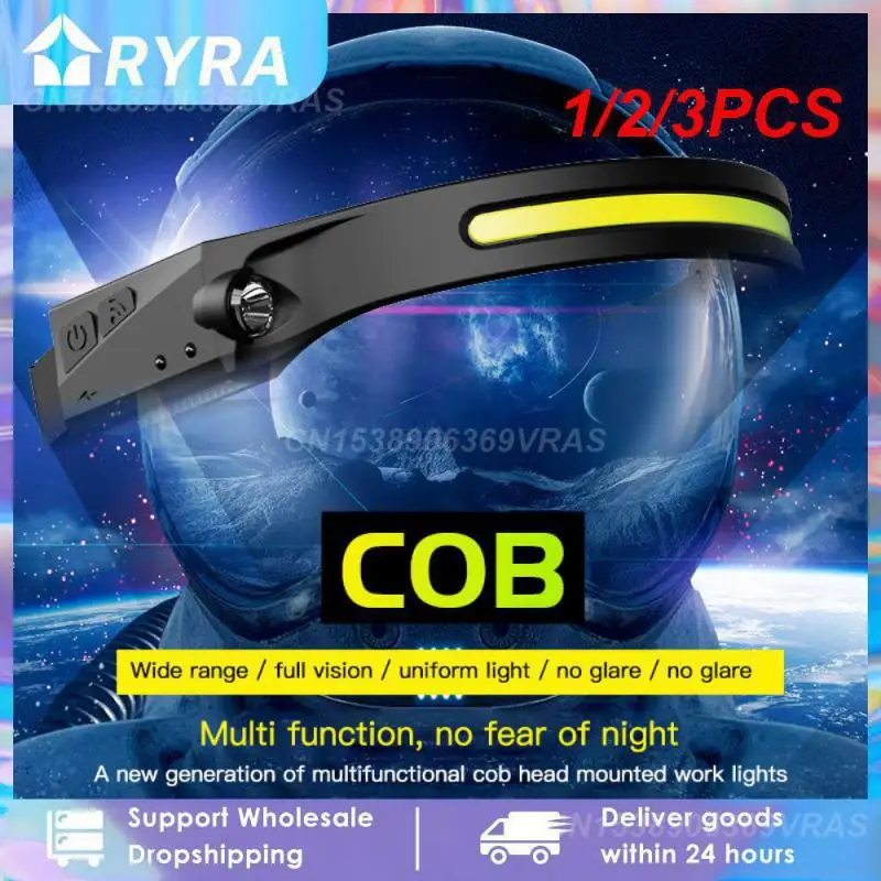 1/2/3PCS Induction Headlamp Camping Search Light USB Rechargeable Headlight Led Head Torch Work Light With Built-in Battery
1/2/3PCS Induction Headlamp Camping Search Light USB Rechargeable Headlight Led Head Torch Work Light With Built-in Battery
