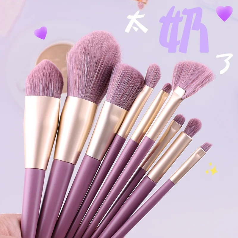 9pcs/set Peach Purple Color Makeup Brushes Concealer Blush Loose Powder Brush Set Women's Cosmetic Soft Silk Fiber Brushes kits
9pcs/set Peach Purple Color Makeup Brushes Concealer Blush Loose Powder Brush Set Women's Cosmetic Soft Silk Fiber Brushes kits