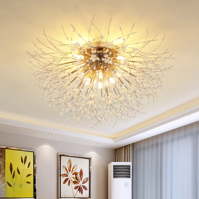 Modern Dandelion Ceiling Lights Creative Bedroom Romantic Crystal Ceiling Lamp LED Living Room Lampara Techo Home Furniture
Modern Dandelion Ceiling Lights Creative Bedroom Romantic Crystal Ceiling Lamp LED Living Room Lampara Techo Home Furniture