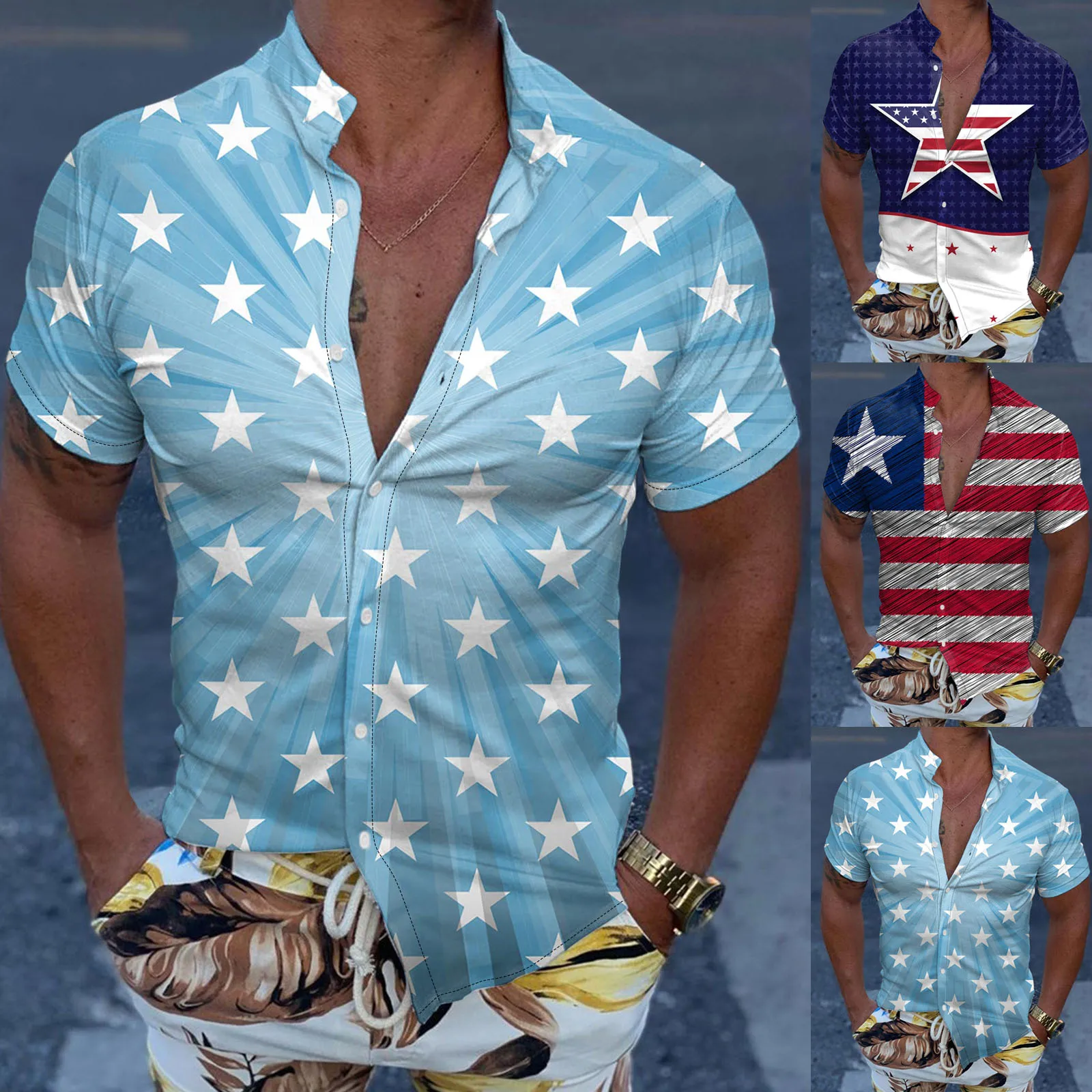 Neck Soft Men Casual Short Sleeve Spring Summer Turndown Neck 3D Printed Shirts Fashion Top Piece Mens Colla Shirts Short Sleeve
Neck Soft Men Casual Short Sleeve Spring Summer Turndown Neck 3D Printed Shirts Fashion Top Piece Mens Colla Shirts Short Sleeve