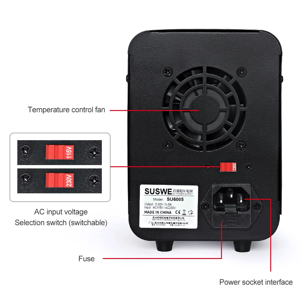 Programmable DC Power Supply Adjustable Voltage Regulator Portable Laboratory Power Suppy SPE3051 SPE6102 SPE6053
Programmable DC Power Supply Adjustable Voltage Regulator Portable Laboratory Power Suppy SPE3051 SPE6102 SPE6053