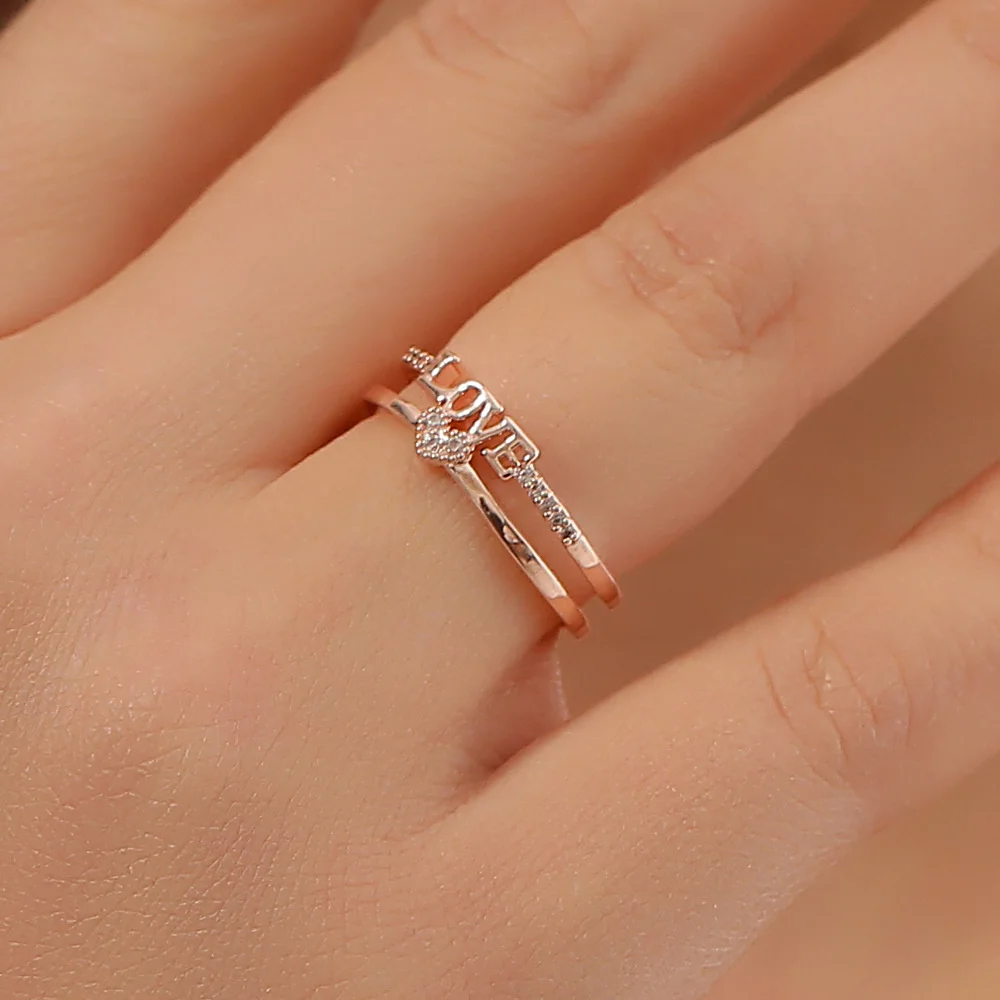 Trendy Letter Ring for Women Fashion Rhinestone Double Layer Letter LOVE Adjustable Rings Gift for Girlfriends Jewelry 2023
Trendy Letter Ring for Women Fashion Rhinestone Double Layer Letter LOVE Adjustable Rings Gift for Girlfriends Jewelry 2023
