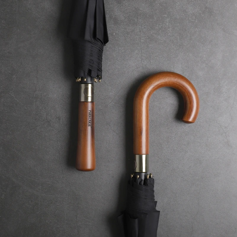 122cm Big Women Sunny Rain Umbrelladouble Layer Long Wooden Handle Umbrella Automatic Strong Windproof Men Business Parasol 2022
122cm Big Women Sunny Rain Umbrelladouble Layer Long Wooden Handle Umbrella Automatic Strong Windproof Men Business Parasol 2022
