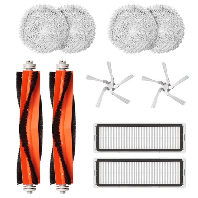 10Pcs Robot Vacuum Replacement Parts For Xiaomi Dreame W10 Self-Cleaning Main Brush, HEPA Filter, Mop Cloth,Side Brush
10Pcs Robot Vacuum Replacement Parts For Xiaomi Dreame W10 Self-Cleaning Main Brush, HEPA Filter, Mop Cloth,Side Brush