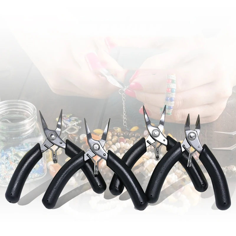 

Mini Diagonal Pliers Jewelry Round Nose Pliers Electronic Scissors Multi-function Stainless Steel Nipper Hand Tools YTH-501
