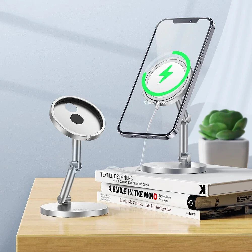 Charger Base Stand Mount Dock Holder Angle Adjustable Aluminium Alloy Magnetic Wireless Charging Desktop Bracket
Charger Base Stand Mount Dock Holder Angle Adjustable Aluminium Alloy Magnetic Wireless Charging Desktop Bracket