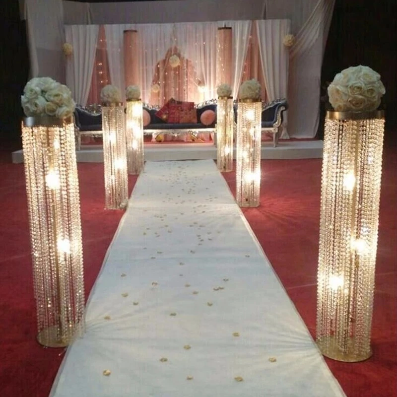 8 PCS 110CM Diameter Crystal Wedding Road Lead Acrylic Centerpiece For Event Party Decoration
8 PCS 110CM Diameter Crystal Wedding Road Lead Acrylic Centerpiece For Event Party Decoration
