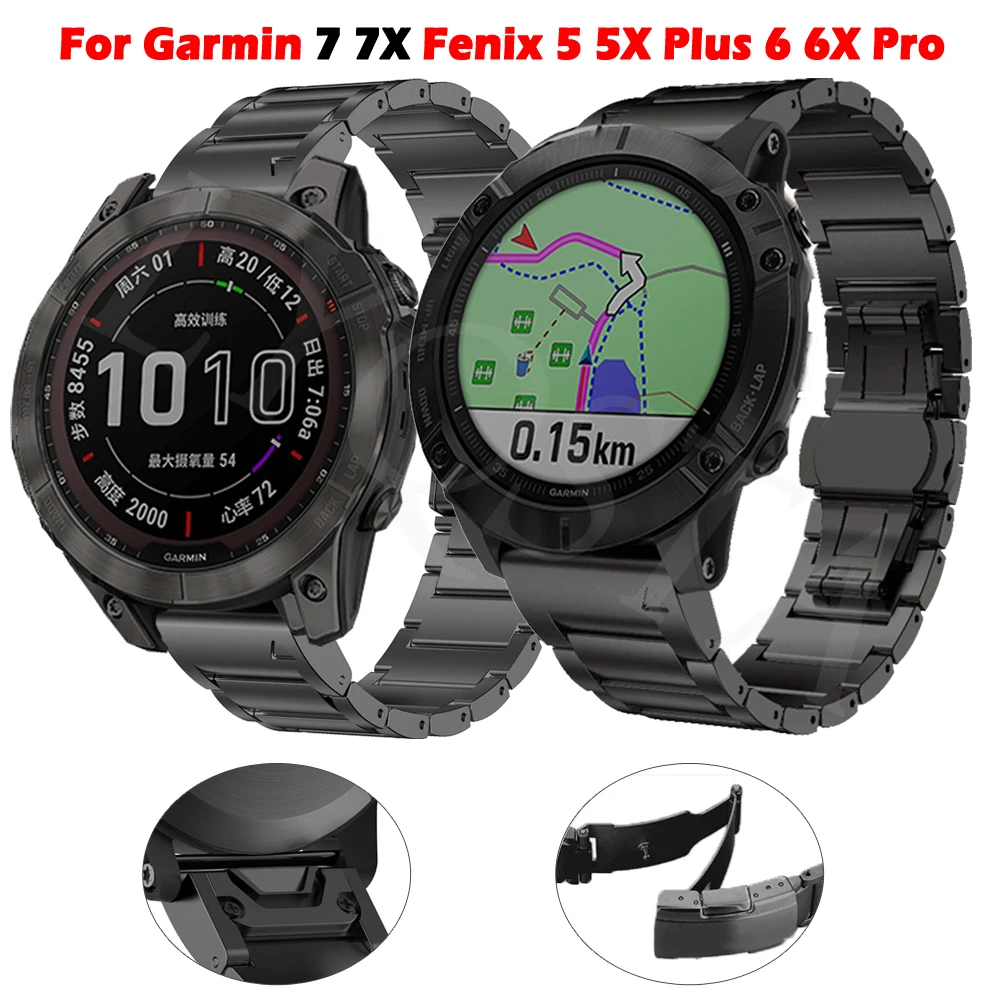 22 26mm Bracelet Strap For Garmin Fenix 7 7X 5 5X Plus 6 6X Pro 3 3HR Smart Watchband Quick Fit Titanium Alloy Easyfit WristBand
22 26mm Bracelet Strap For Garmin Fenix 7 7X 5 5X Plus 6 6X Pro 3 3HR Smart Watchband Quick Fit Titanium Alloy Easyfit WristBand