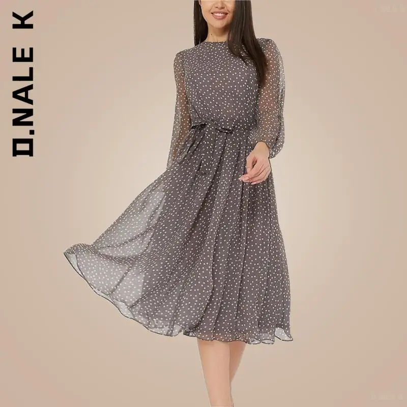 D.Nale K Elegant Dot Print Long Sleeve Polka Dress O Neck Chiffon A Line Women Casual Sundress Vintage Midi Vestidos De
D.Nale K Elegant Dot Print Long Sleeve Polka Dress O Neck Chiffon A Line Women Casual Sundress Vintage Midi Vestidos De