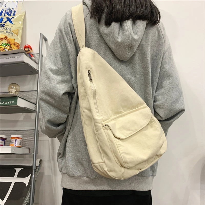 2023 Vintage Canvas Women's Breast Shoulder Bag Japanese Ins Simple Large Capacity Men's Harbour Crossbody Bags Washed Schoolbag
2023 Vintage Canvas Women's Breast Shoulder Bag Japanese Ins Simple Large Capacity Men's Harbour Crossbody Bags Washed Schoolbag