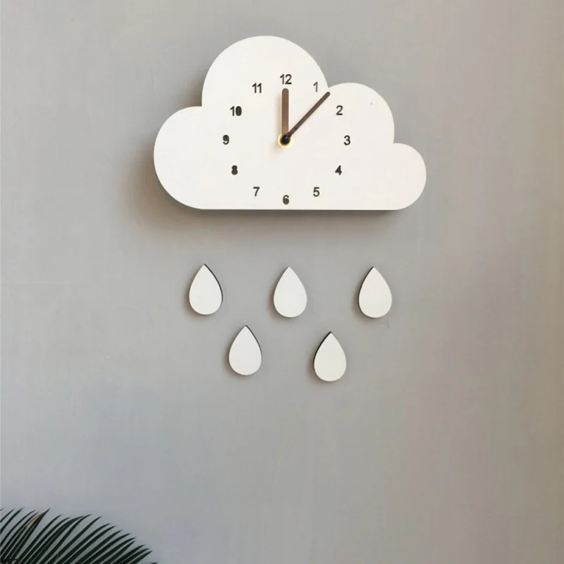 Cloud Raindrop Shaped Wall Clock Nordic Wooden Kids Room Decor Baby Gender Neutral Wall Clock Nursery Baby Room Decor Gifts
Cloud Raindrop Shaped Wall Clock Nordic Wooden Kids Room Decor Baby Gender Neutral Wall Clock Nursery Baby Room Decor Gifts