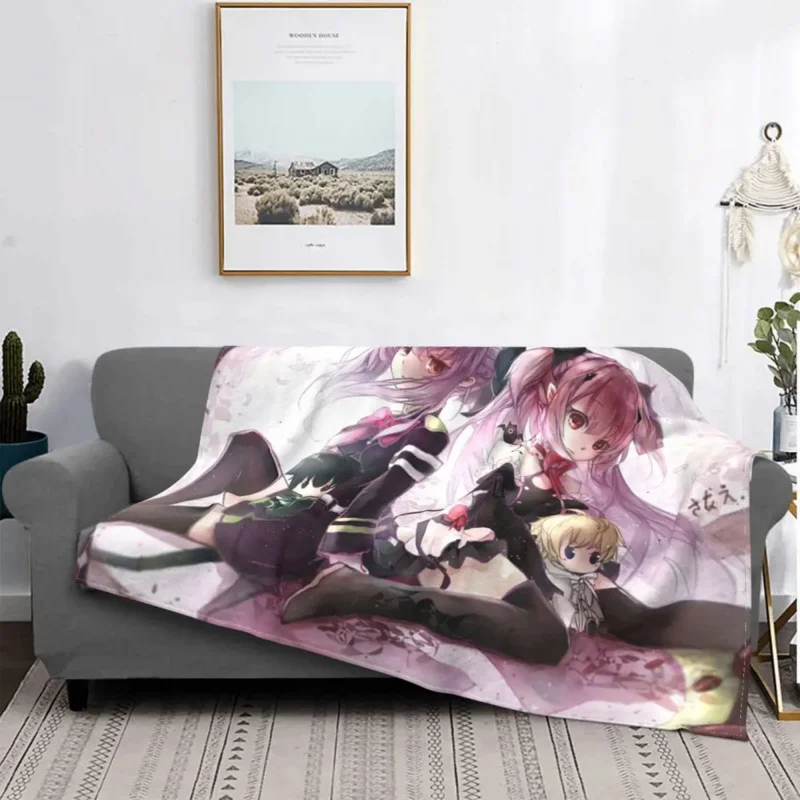 Seraph Of The End Knitted Blankets Fleece anime cartoon japan Super Warm Throw Blankets for Bed Bedroom Quilt
Seraph Of The End Knitted Blankets Fleece anime cartoon japan Super Warm Throw Blankets for Bed Bedroom Quilt