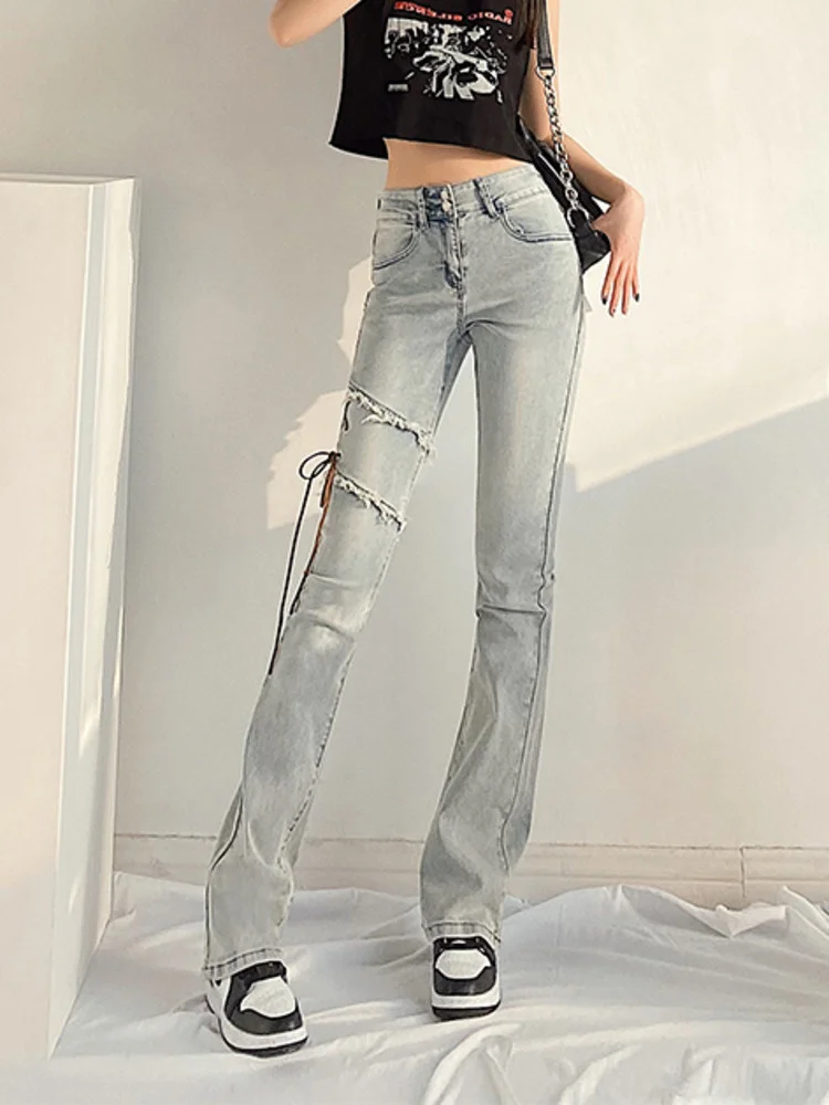 Trendy Sexy TVVOVVIN Hot Girl Denim Flared Pants Spring 2022 New High Waist Thin Side Rope Design Elastic Women's Clothes KG0K
Trendy Sexy TVVOVVIN Hot Girl Denim Flared Pants Spring 2022 New High Waist Thin Side Rope Design Elastic Women's Clothes KG0K